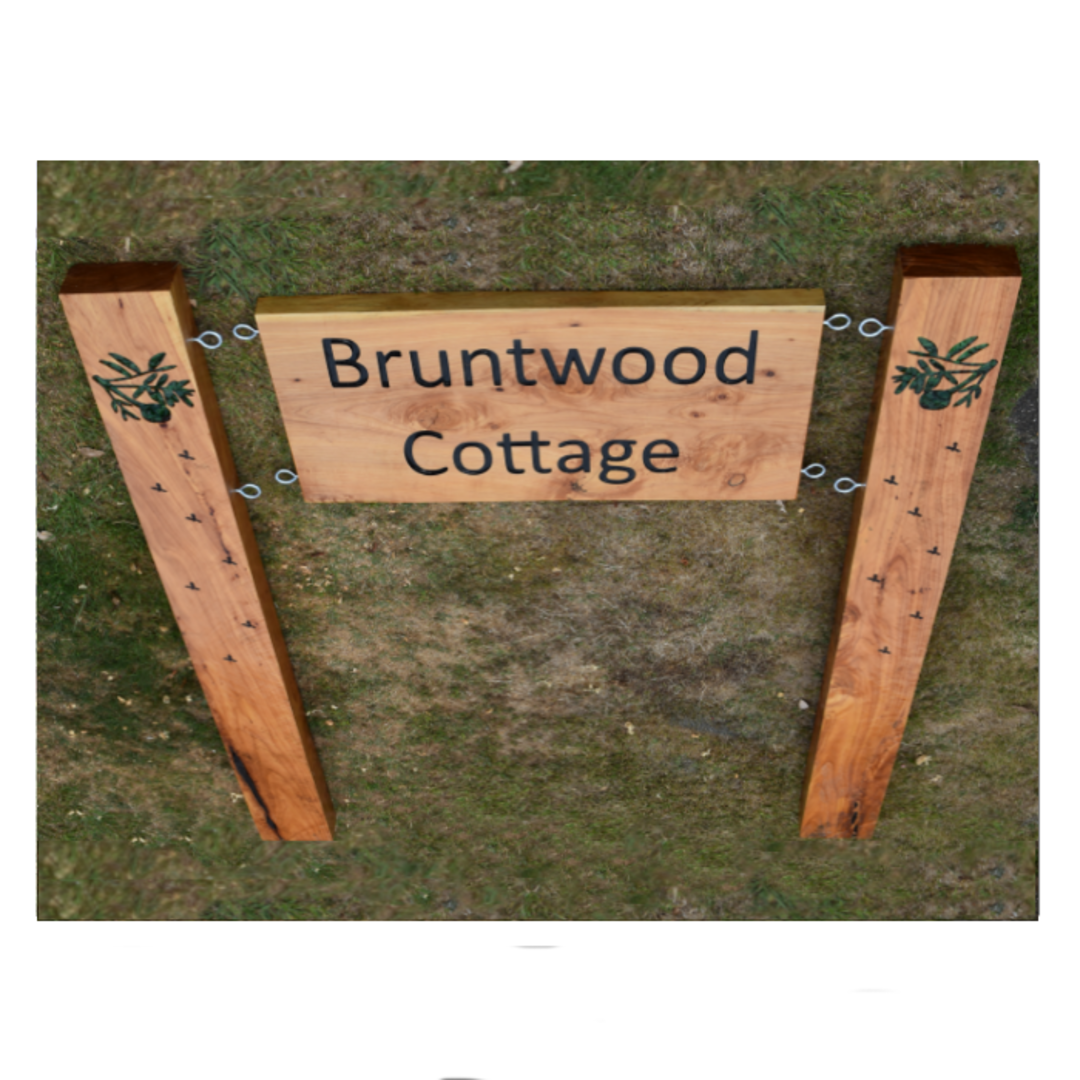 Macrocarpa Bruntwood Cottage Custom Sign image 1